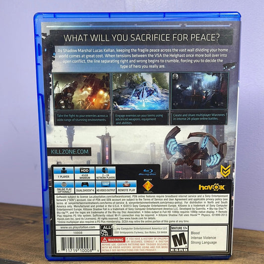 Playstation 4 - Killzone Shadow Fall Retrograde Collectibles Action, CIB, First Person Shooter, Killzone, Playstation, Playstation 4, PS4, Sci-Fi, Shooter, Sony Preowned Video Game