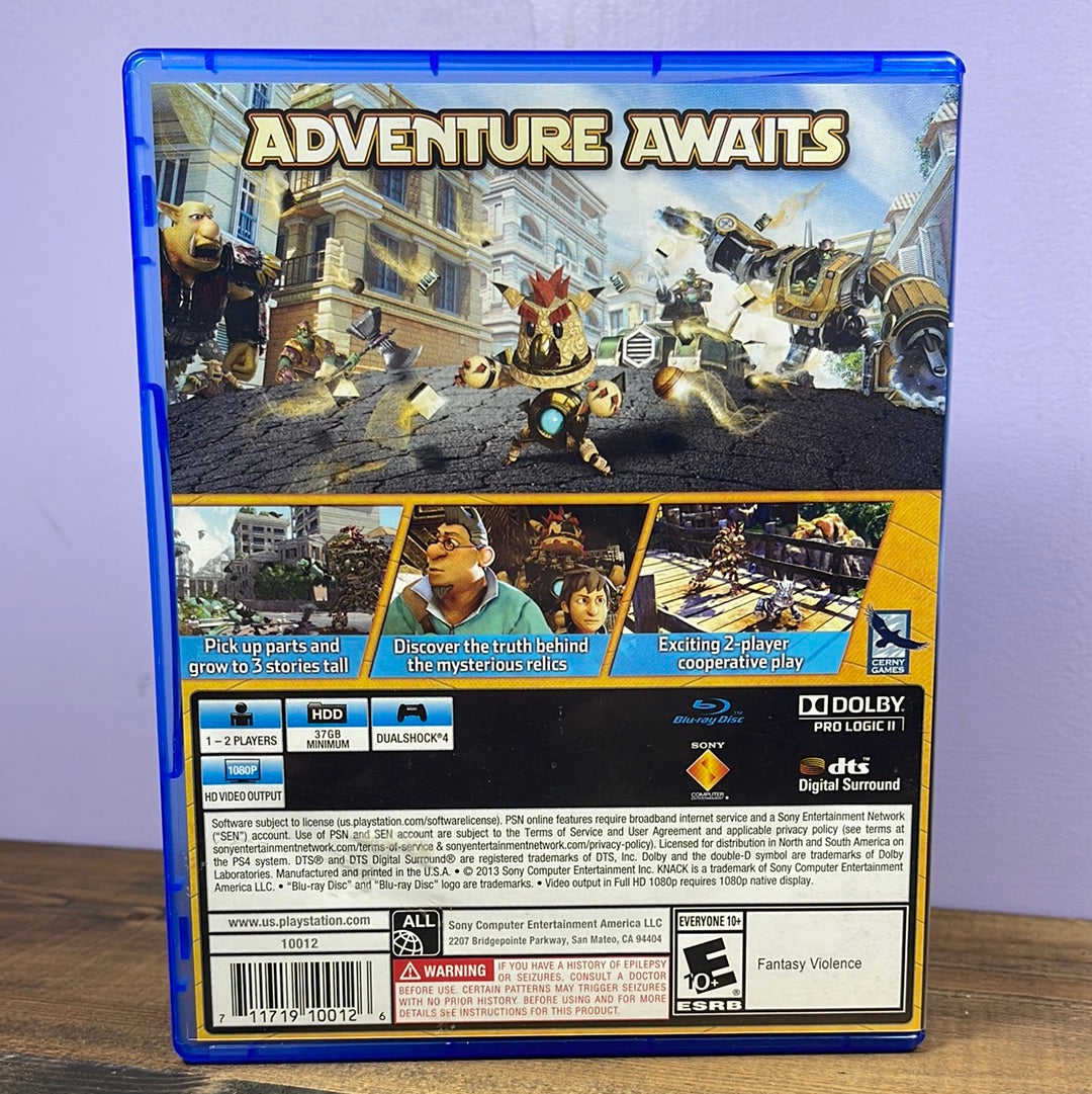 Playstation 4 - Knack Retrograde Collectibles Action, CIB, Knack, Playstation, Playstation 4, PS4, Sony Preowned Video Game