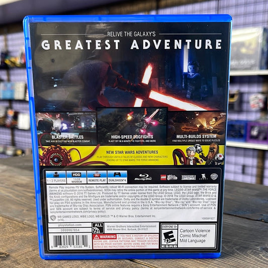 Playstation 4 - LEGO Star Wars: The Force Awakens Retrograde Collectibles Action, adventure, CIB, Co-op, LEGO, Open World, Playstation 4, PS4, Star Wars, The Force Awakens, T Preowned Video Game