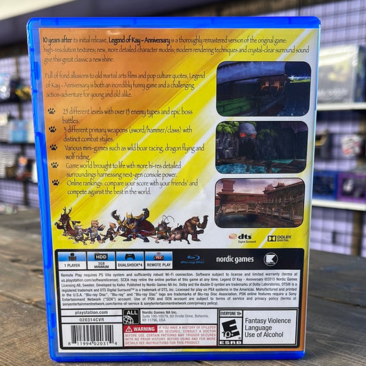 Playstation 4 - Legend of Kay Anniversary Retrograde Collectibles Action, adventure, Anniversary, CIB, Classic, KAIKO, Legend of Kay, Neon Studios, platformer, Playst Preowned Video Game