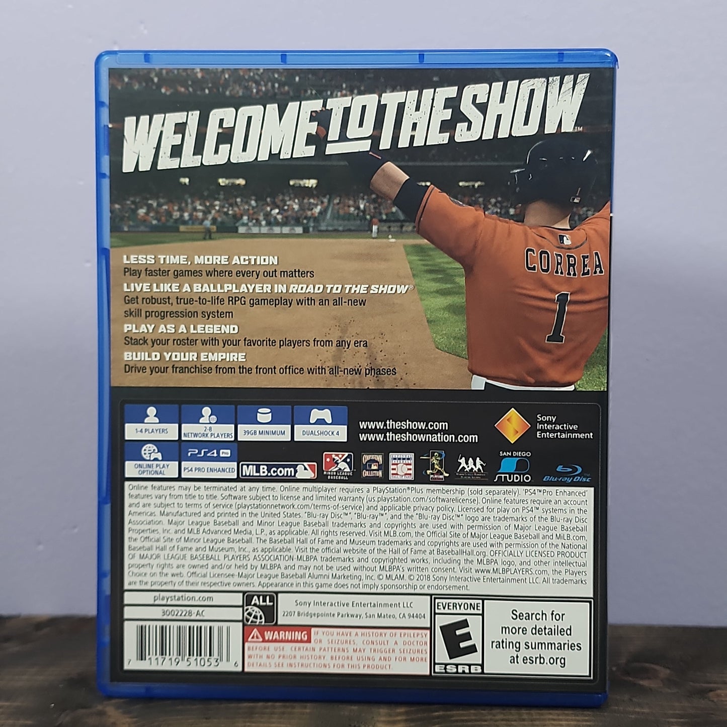 Playstation 4 - MLB The Show 18 Retrograde Collectibles Baseball, CIB, E Rated, MLB, Playstation 4, PS4, Sony Interactive Entertainment, Sports, The Show Preowned Video Game