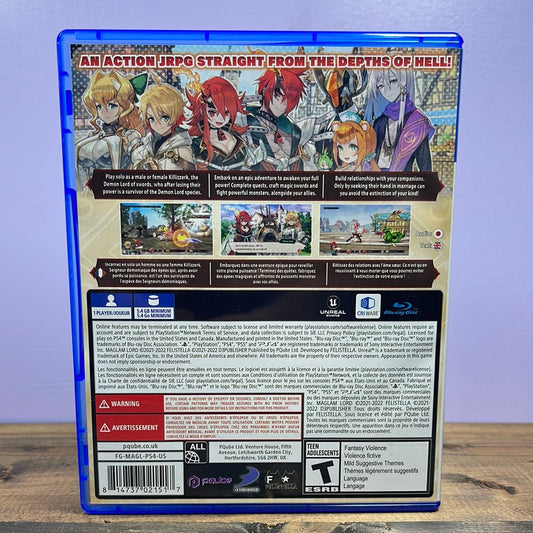 Playstation 4 - Maglam Lord Retrograde Collectibles Action RPG, CIB, D3Publisher, FELISTELLA, Indie, Playstation, Playstation 4, PS4, Roleplaying Game, Preowned Video Game