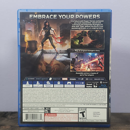 Playstation 4 - Marvel Avengers Retrograde Collectibles Action, CIB, Crystal Dynamics, Eidos Montreal, Marvel Comics, Playstation 4, PS4, Square Enix, Super Preowned Video Game