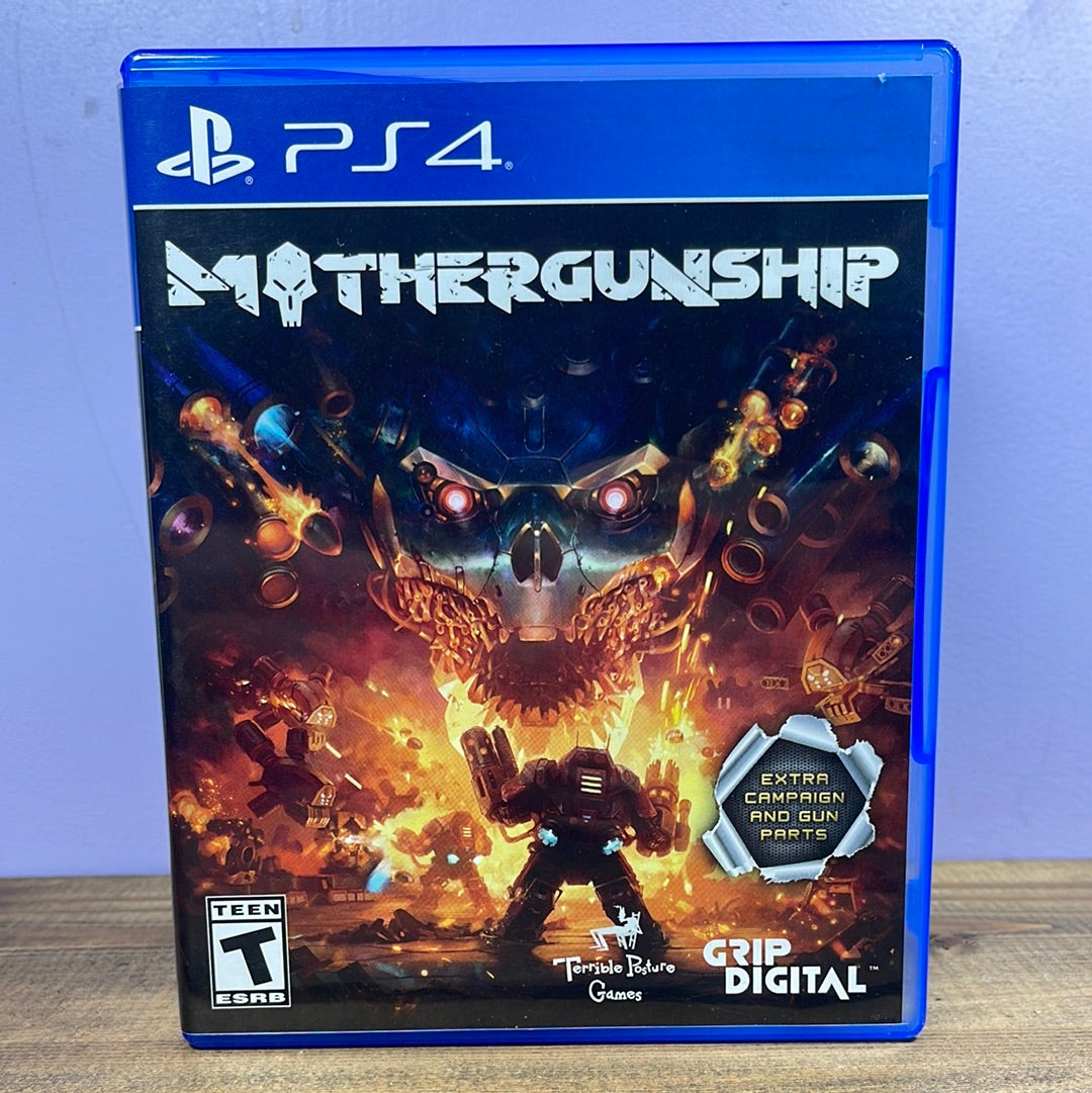 Playstation 4 - Mothergunship Retrograde Collectibles Bullet Hell, CIB, First Person Shooter, FPS, Mothergunship, Playstation, Playstation 4, PS4, Shooter Preowned Video Game 