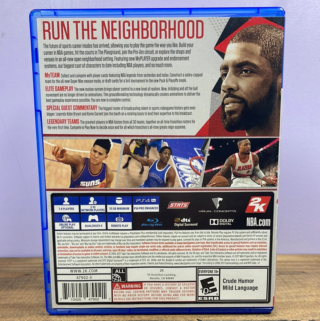Playstation 4 - NBA 2K18 Retrograde Collectibles 18, 2018, 2K Sports, Basketball, CIB, NBA, Playstation, Playstation 4, PS4, Sports Preowned Video Game