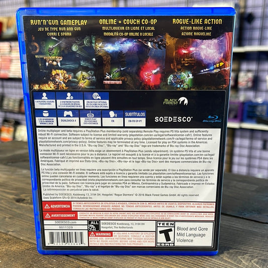 Playstation 4 - Rogue Stormers Retrograde Collectibles 2D, Action, Black Forest Games, CIB, HandyGames, Indie, Playstation 4, PS4, Roguelike, Shoot 'Em Up, Preowned Video Game