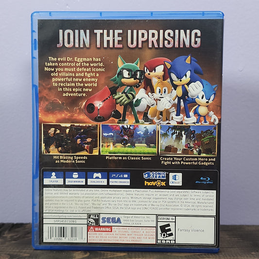 Playstation 4 - Sonic Forces Retrograde Collectibles Action, Adventure, Character Creation, CIB, E10 Rated, Playstation, Playstation 4, PS4, SEGA, Sonic, Preowned Video Game