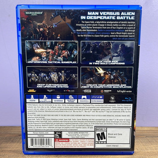 Playstation 4 - Space Hulk Tactics Retrograde Collectibles CIB, Focus Home Interactive, Playstation, Playstation 4, PS4, Space, Strategy, Turn Based Preowned Video Game