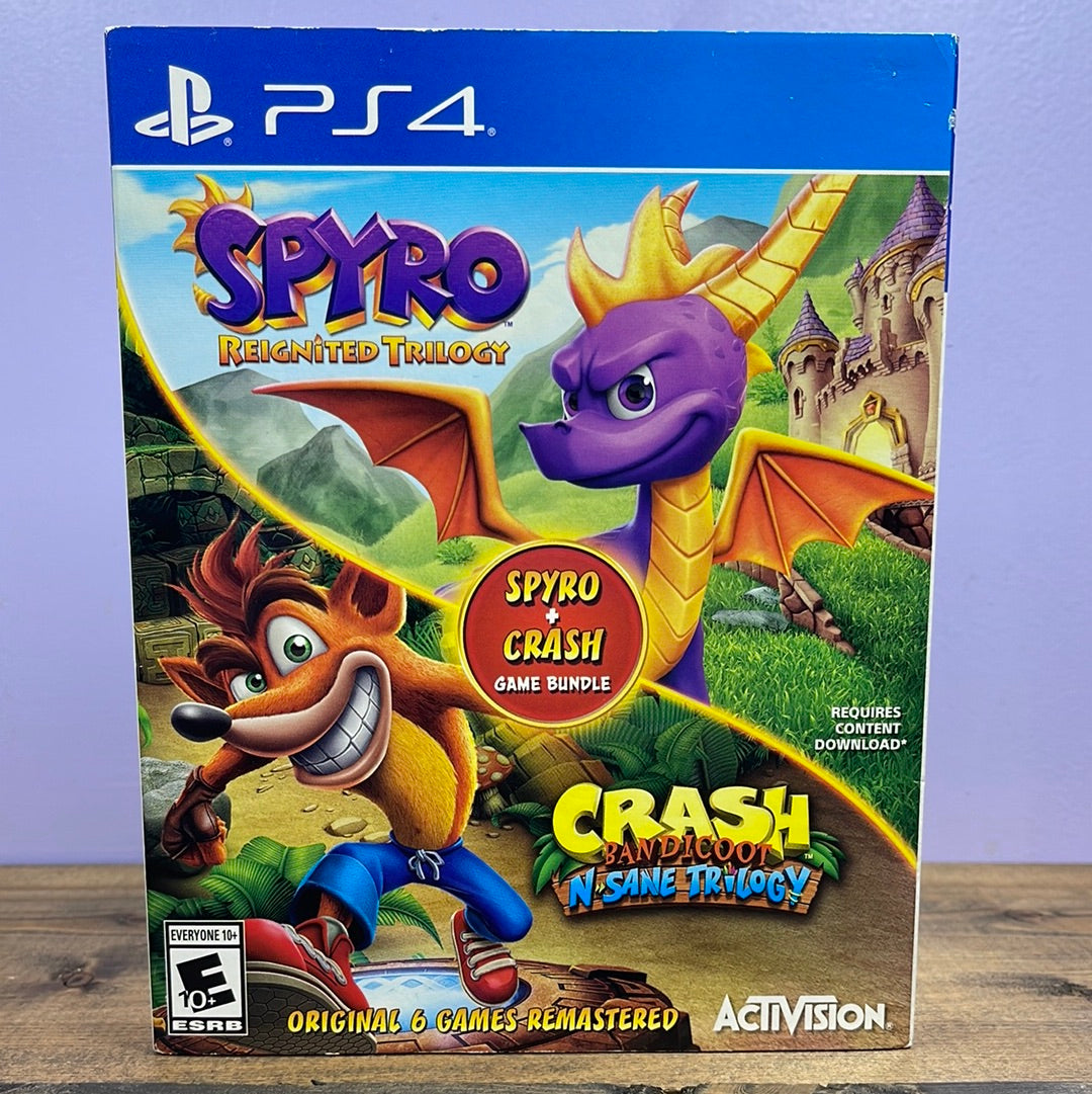 Playstation 4 - Spyro and Crash Game Bundle Retrograde Collectibles adventure, CIB, Crash, platformer, Playstation, Playstation 4, PS4, Spyro, Spyro the Dragon, Video G Preowned Video Game