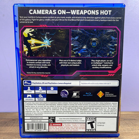 Playstation 4 - Starblood Arena Retrograde Collectibles Arena, CIB, Playstation, Playstation 4, Playstation VR, PS4, Sony, Starblood, Starblood Arena, VR Preowned Video Game