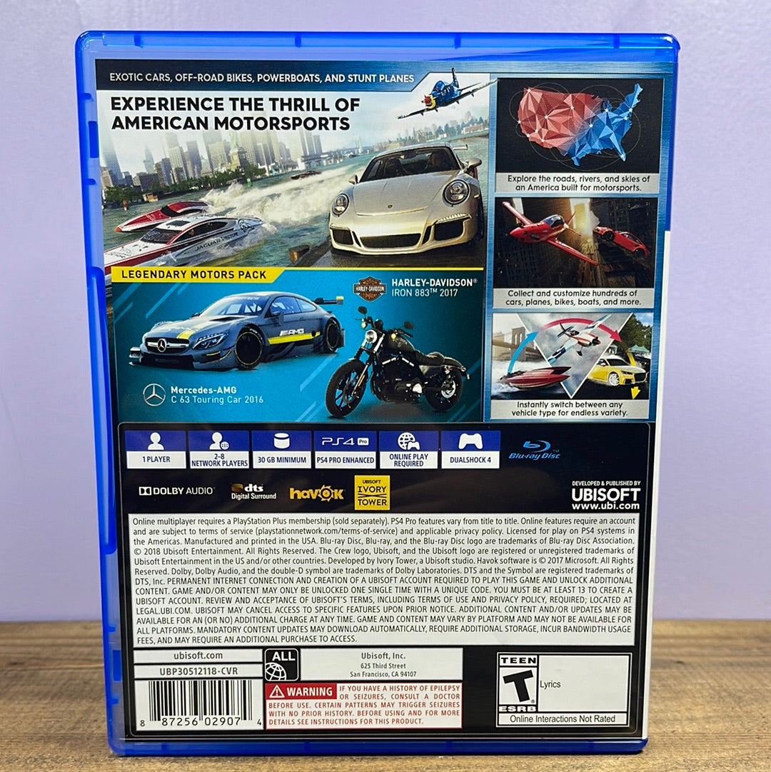 Playstation 4 - The Crew 2 Retrograde Collectibles 2, CIB, Driving, Playstation, Playstation 4, PS4, The Crew, Ubisoft Preowned Video Game