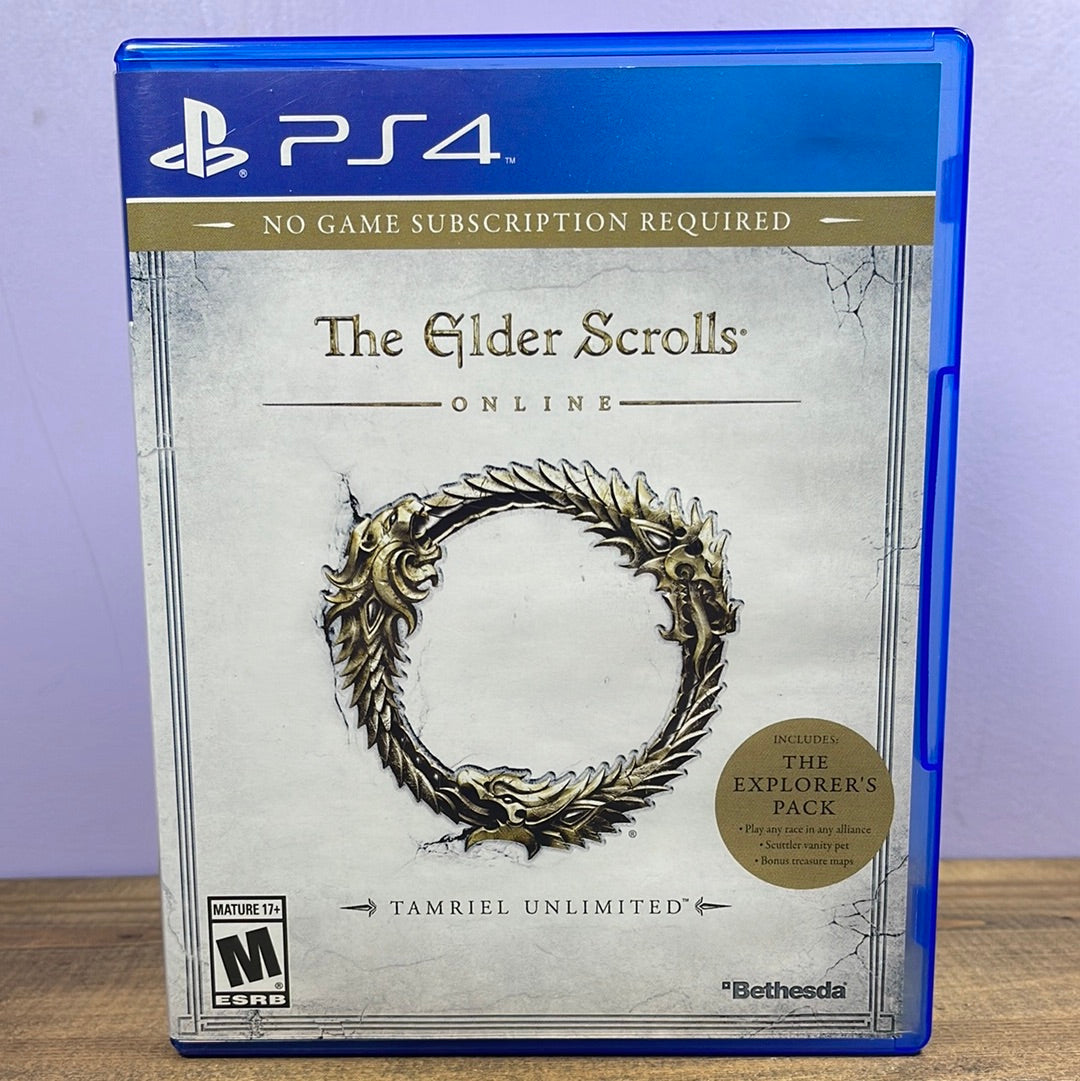 Playstation 4 - The Elder Scrolls Online Tamriel Unlimited Retrograde Collectibles Bethesda, Bethesda Softworks, CIB, Elder Scrolls, MMO, Online, Playstation, Playstation 4, PS4, Tamr Preowned Video Game