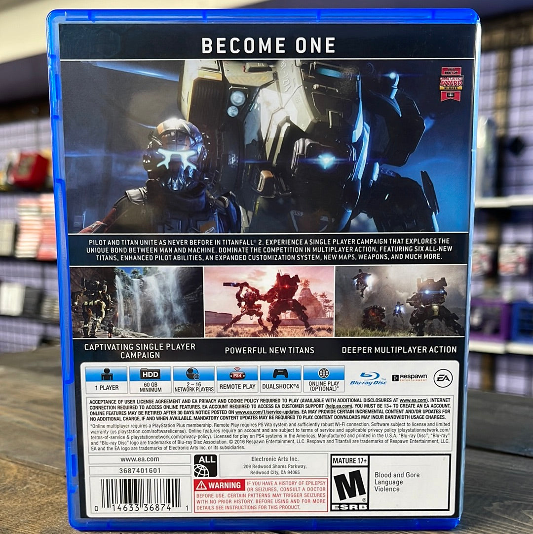 Playstation 4 - Titanfall 2 Retrograde Collectibles Action, CIB, EA, First Person Shooter, FPS, Mech, Mecha, Multiplayer, Playstation 4, PS4, Respawn, R Preowned Video Game