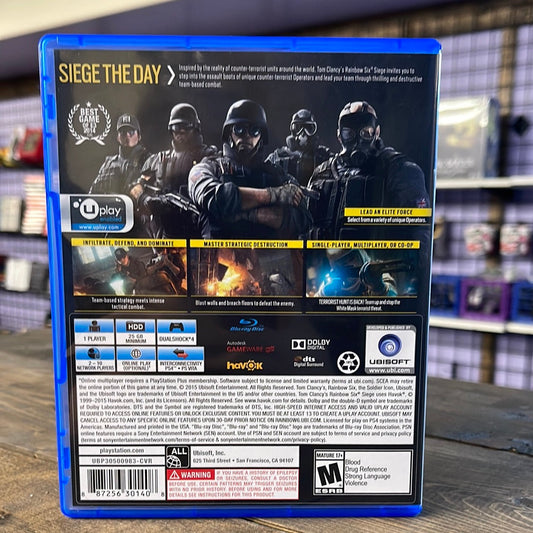 Playstation 4 - Tom Clancy's Rainbow Six Siege Retrograde Collectibles CIB, Esports, First Person Shooter, FPS, Multiplayer, Playstation 4, PS4, Tactical, Ubisoft, Ubisoft Preowned Video Game