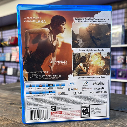 Playstation 4 - Tomb Raider: Definitive Edition Retrograde Collectibles Action, adventure, CIB, Crystal Dynamics, Eidos, Eidos Montreal, Female Protagonist, Feral Interacti Preowned Video Game