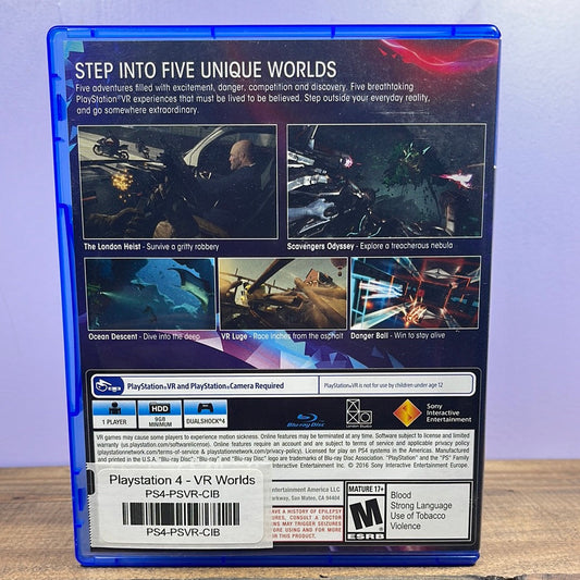 Playstation 4 - VR Worlds Retrograde Collectibles CIB, London Studios, Not for Resale, Playstation, Playstation 4, PS Move, PS4, Sony, Sony Interactiv Preowned Video Game