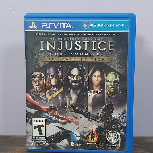 Playstation Vita - Injustice: Gods Among Us Ultimate Edition Retrograde Collectibles Action, Arcade, CIB, DC Comics, Fighting, Injustice, Multiplayer, Netherrealm, Playstation Vita, Sup Preowned Video Game 
