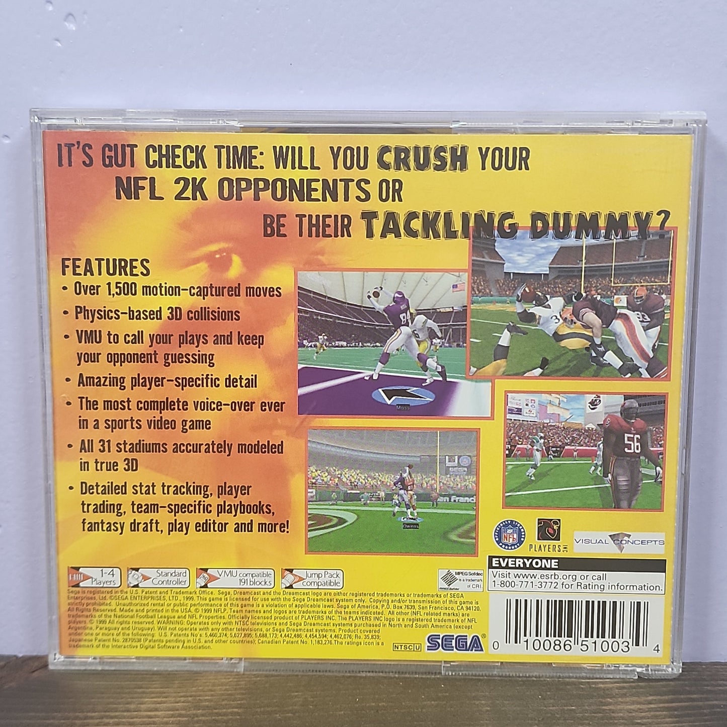 Sega Dreamcast - NFL 2K Retrograde Collectibles CIB, DreamCast, E Rated, Football, NFL, Sega, Sports, Visual Concepts Preowned Video Game