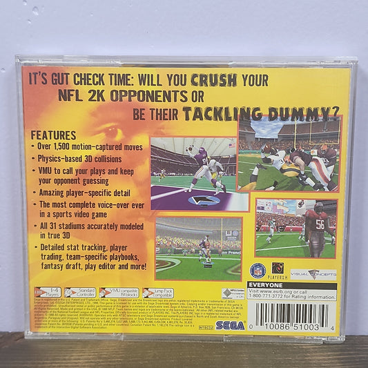 Sega Dreamcast - NFL 2K Retrograde Collectibles CIB, DreamCast, E Rated, Football, NFL, Sega, Sports, Visual Concepts Preowned Video Game