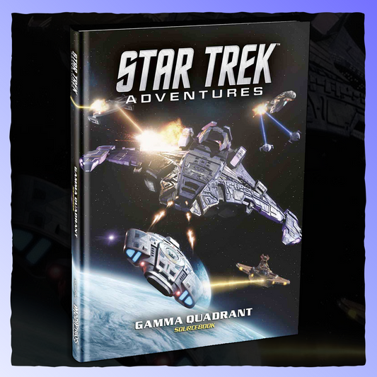 Star Trek Adventures - Gamma Quadrant Sourcebook Retrograde Collectibles Modiphius, Roleplaying Game, RPG, Sci-Fi, Science Fiction, Space, Star Trek, TTRPG Role Playing Games 