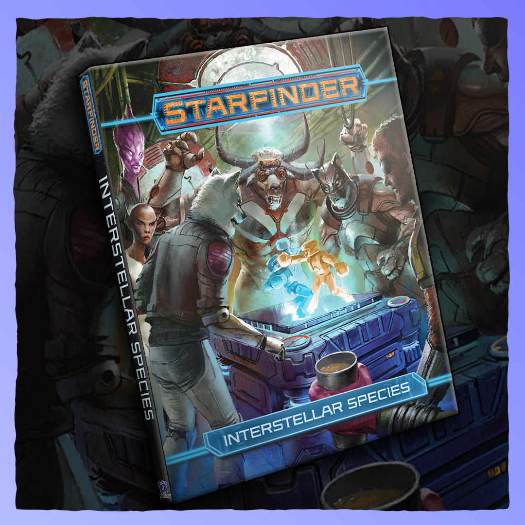 Starfinder - Interstellar Species | Hardcover Retrograde Collectibles Aliens, Paizo, Roleplaying Game, RPG, Sci-Fi, Science Fiction, Space, Starfinder, TTRPG Role Playing Games