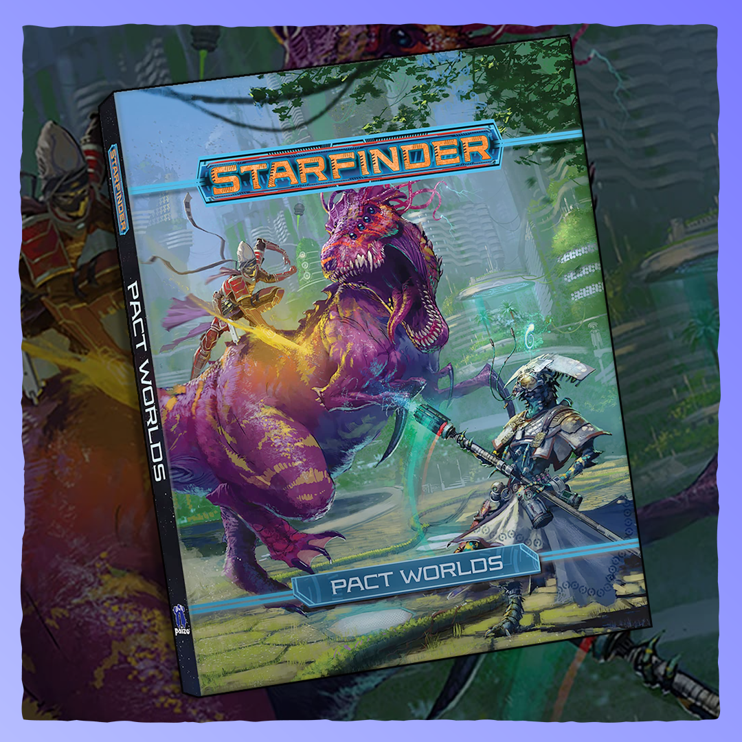 Starfinder - Pact Worlds | Hardcover Retrograde Collectibles Paizo, Roleplaying Game, RPG, Sci-Fi, Science Fiction, Space, Starfinder, TTRPG Role Playing Games