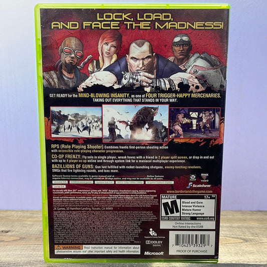 Xbox 360 - Borderlands Retrograde Collectibles 2K Games, Action, Arcade, Borderlands Series, CIB, First Person Shooter, FPS, Gearbox Software, Loot Preowned Video Game
