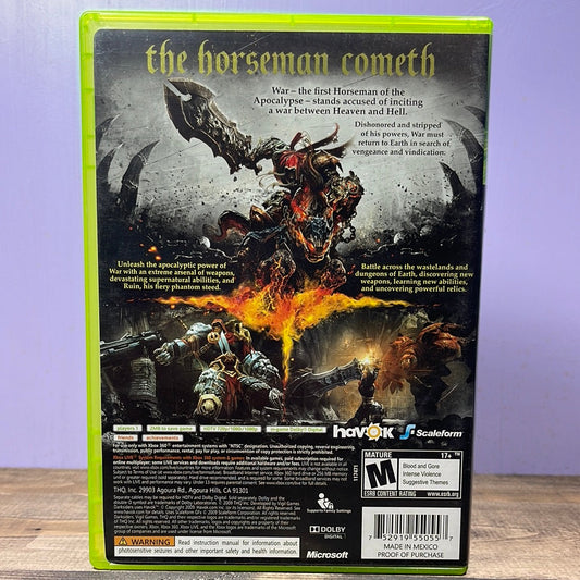 Xbox 360 - Darksiders Retrograde Collectibles Action, Adventure, CIB, Darksiders Series, Hack and Slash, M Rated, Third Person, THQ Nordic, Vigil Preowned Video Game