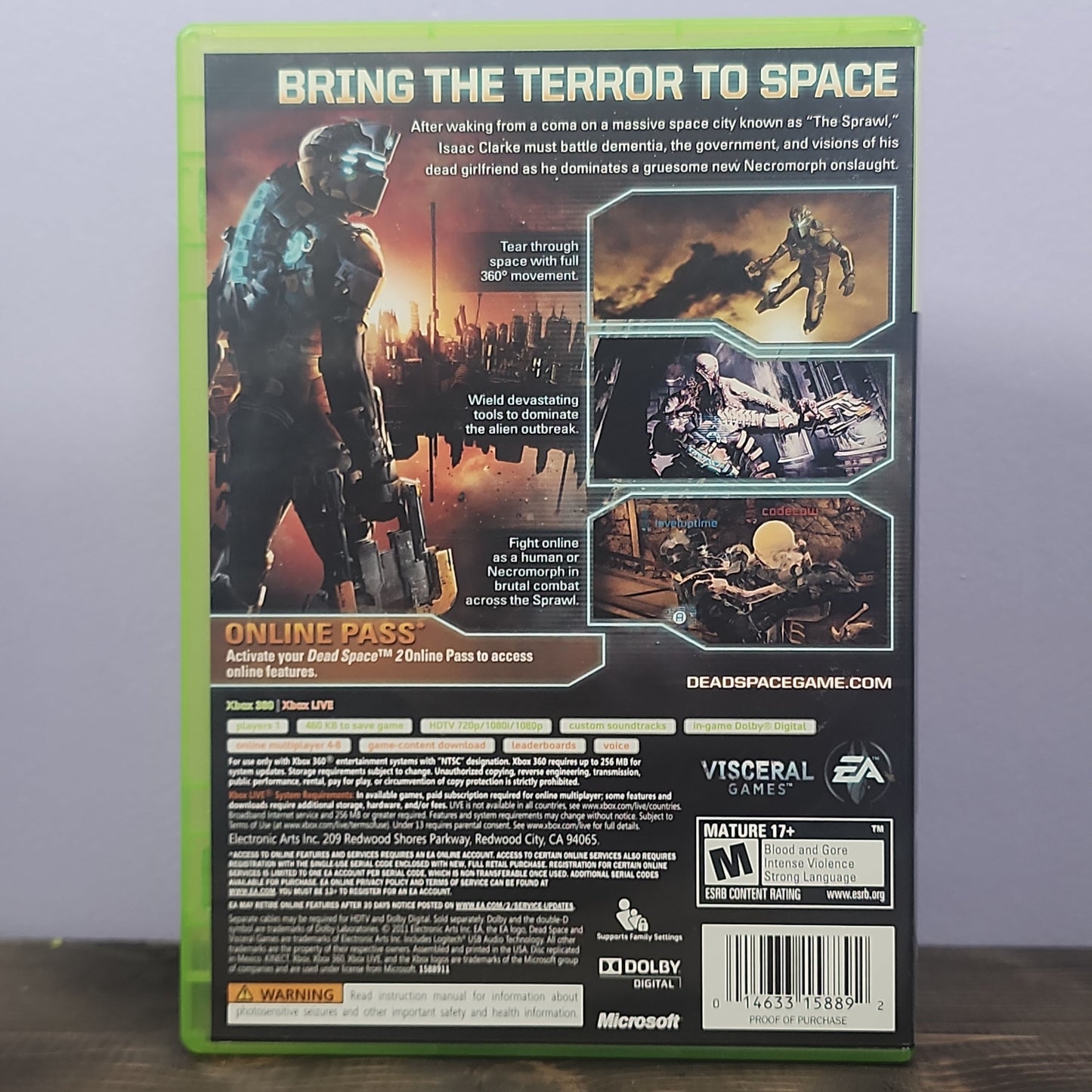 Xbox 360 - Dead Space 2 Retrograde Collectibles Action, Co-op-CIB, Dead Space Series, EA, Horror, Isaac Clarke, M Rated, Necromorph, Sci-Fi, Third P Preowned Video Game