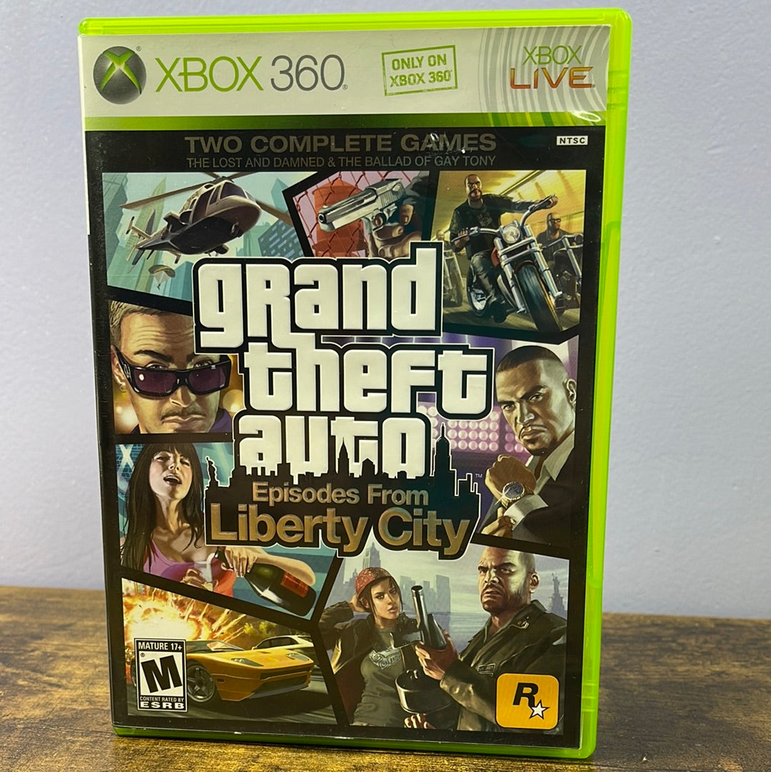 Xbox 360 - Grand Theft Auto: Episodes From Liberty City Retrograde Collectibles Action, Automobile, CIB, Crime, Grand Theft Auto Series, GTA, Liberty City, M Rated, Open World, Roc Preowned Video Game