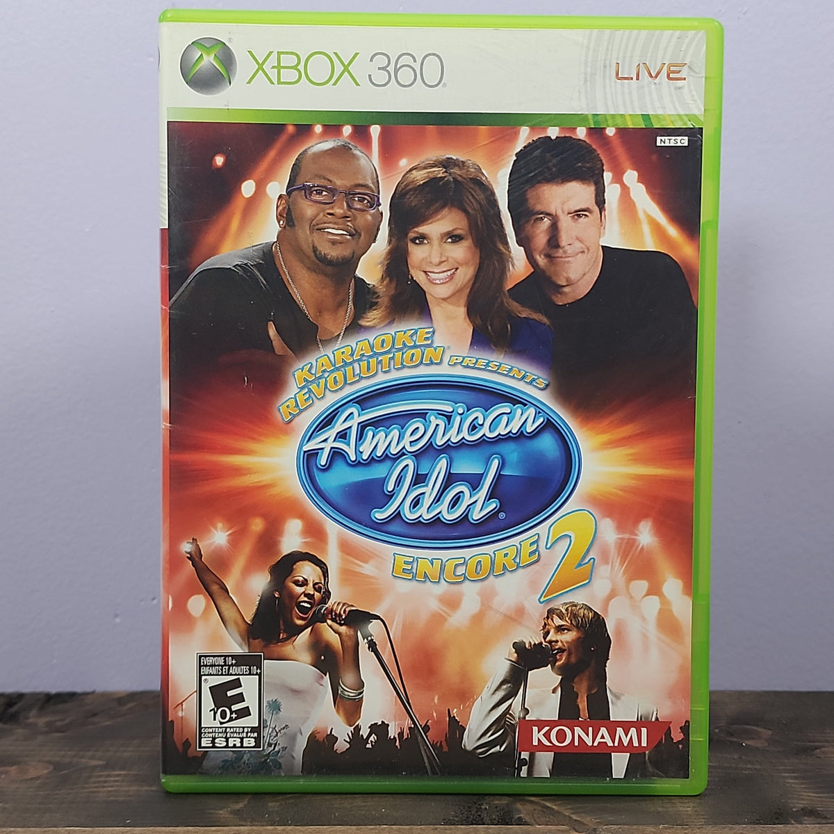 Xbox 360 - Karaoke Revolution Presents: American Idol Encore 2 Retrograde Collectibles American Idol, E10 Rated, Karaoke, Konami, Microsoft, Music, Singing, Voice, Xbox, Xbox 360 Preowned Video Game