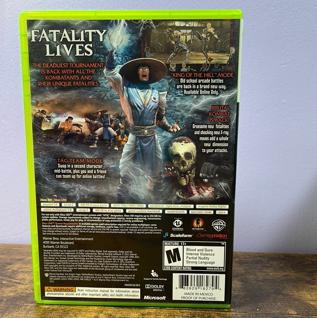 Xbox 360 - Mortal Kombat Retrograde Collectibles 2D Fighter, Action, CIB, Fighting, Gore, M Rated, Mortal Kombat Series, Netherrealm, Reboot, WB Game Preowned Video Game