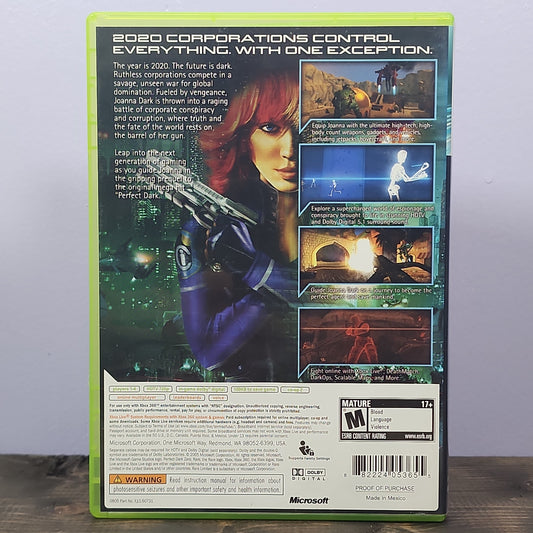 Xbox 360 - Perfect Dark Zero Retrograde Collectibles Action, Arcade, First Person Shooter, M Rated, Microsoft Game Studios, Perfect Dark Series, Rare Ltd Preowned Video Game