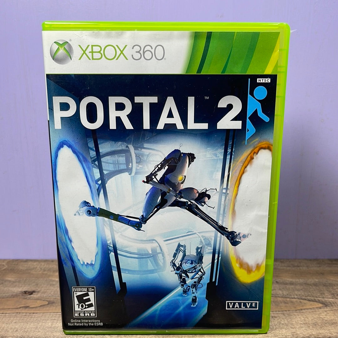 Xbox 360 - Portal 2 Retrograde Collectibles CIB, Dark Humor, E10 Rated, First-Person, Platformer, Portal Series, Puzzle, Valve, Xbox 360 Preowned Video Game