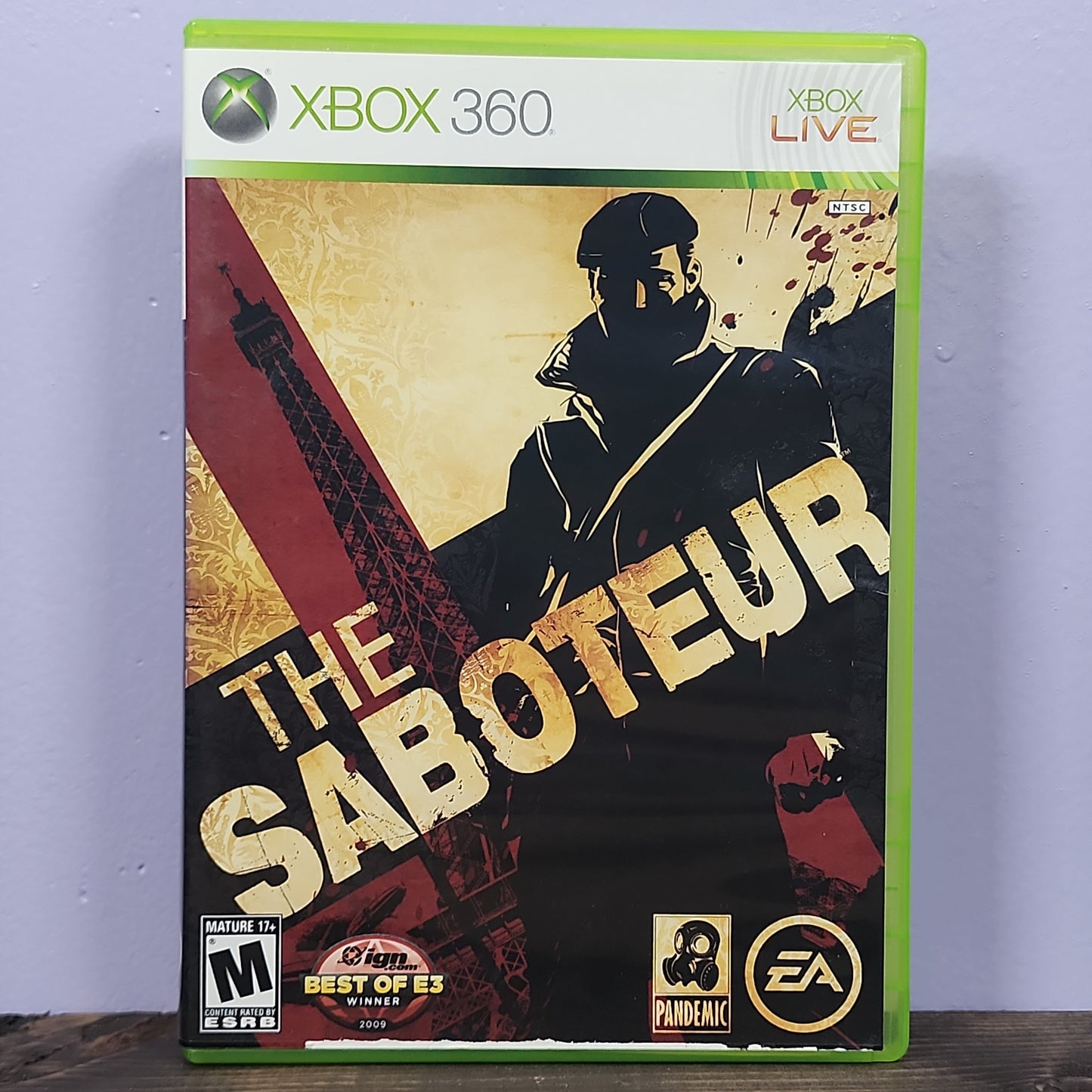Xbox 360 - The Saboteur Retrograde Collectibles Action, Adventure, CIB, EA, Historic, M Rated, Open World, Pandemic Studios, Xbox 360 Preowned Video Game