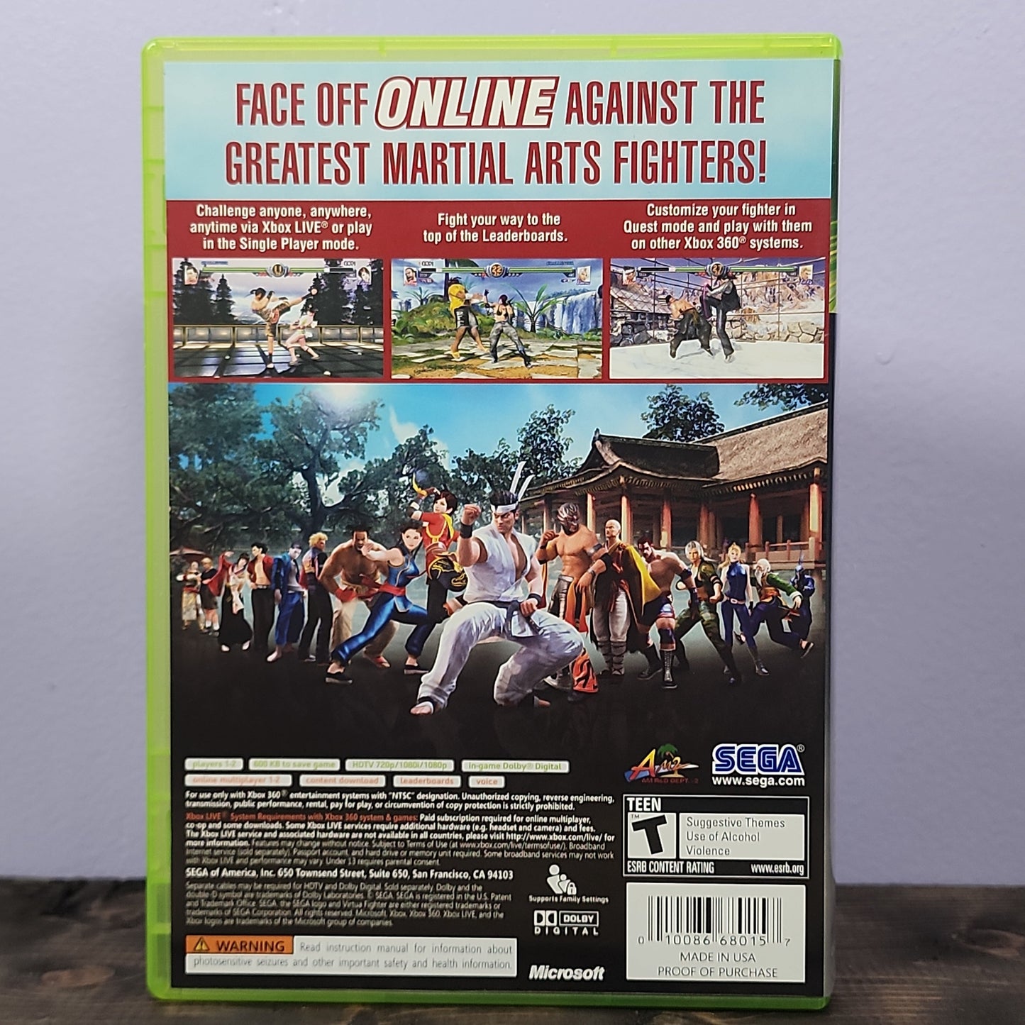 Xbox 360 - Virtua Fighter 5 Retrograde Collectibles 3D, Action, CIB, FIghting, Sega, T Rated, Virtua Fighter, Xbox, Xbox 360 Preowned Video Game