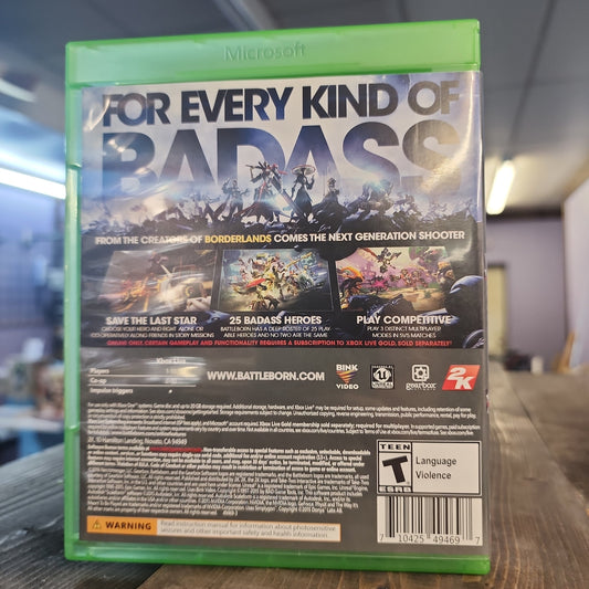 Xbox One - Battleborn Retrograde Collectibles 2K Games, CIB, Cliff Bleszinski, Cliffy B, Gearbox, Gearbox Software, Hero Shooter, Xbox One Preowned Video Game