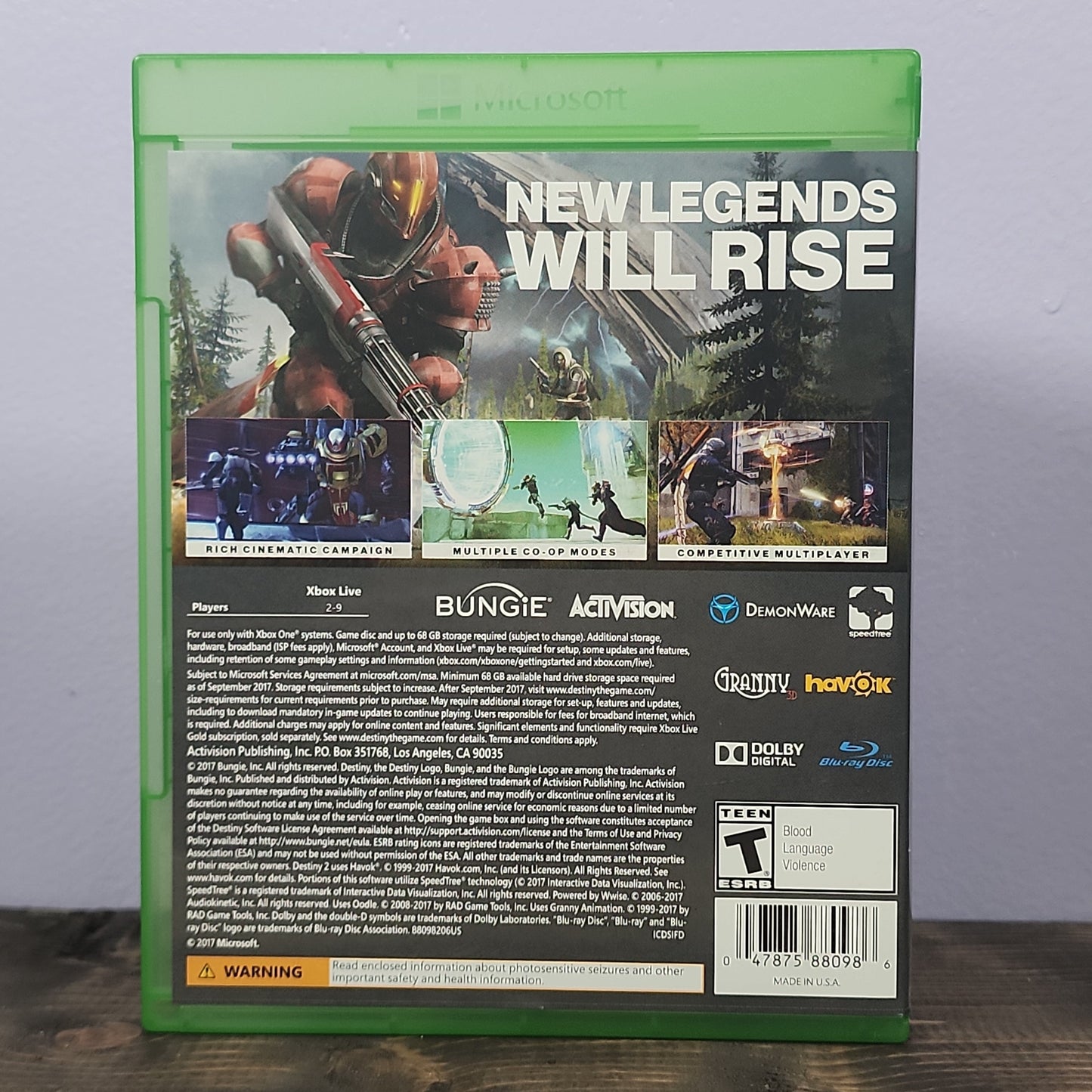 Xbox One - Destiny 2 Retrograde Collectibles Action, Activision, Bungie, CIB, Destiny, Destiny 2, First Person Shooter, Shooter, Xbox One Preowned Video Game 