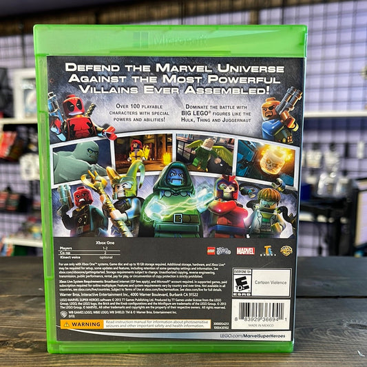 Xbox One - LEGO Marvel Super Heroes Retrograde Collectibles adventure, CIB, E10 Rated, LEGO, Marvel Comics, Open World, Superhero, Traveller's Tales, Warner Bro Preowned Video Game