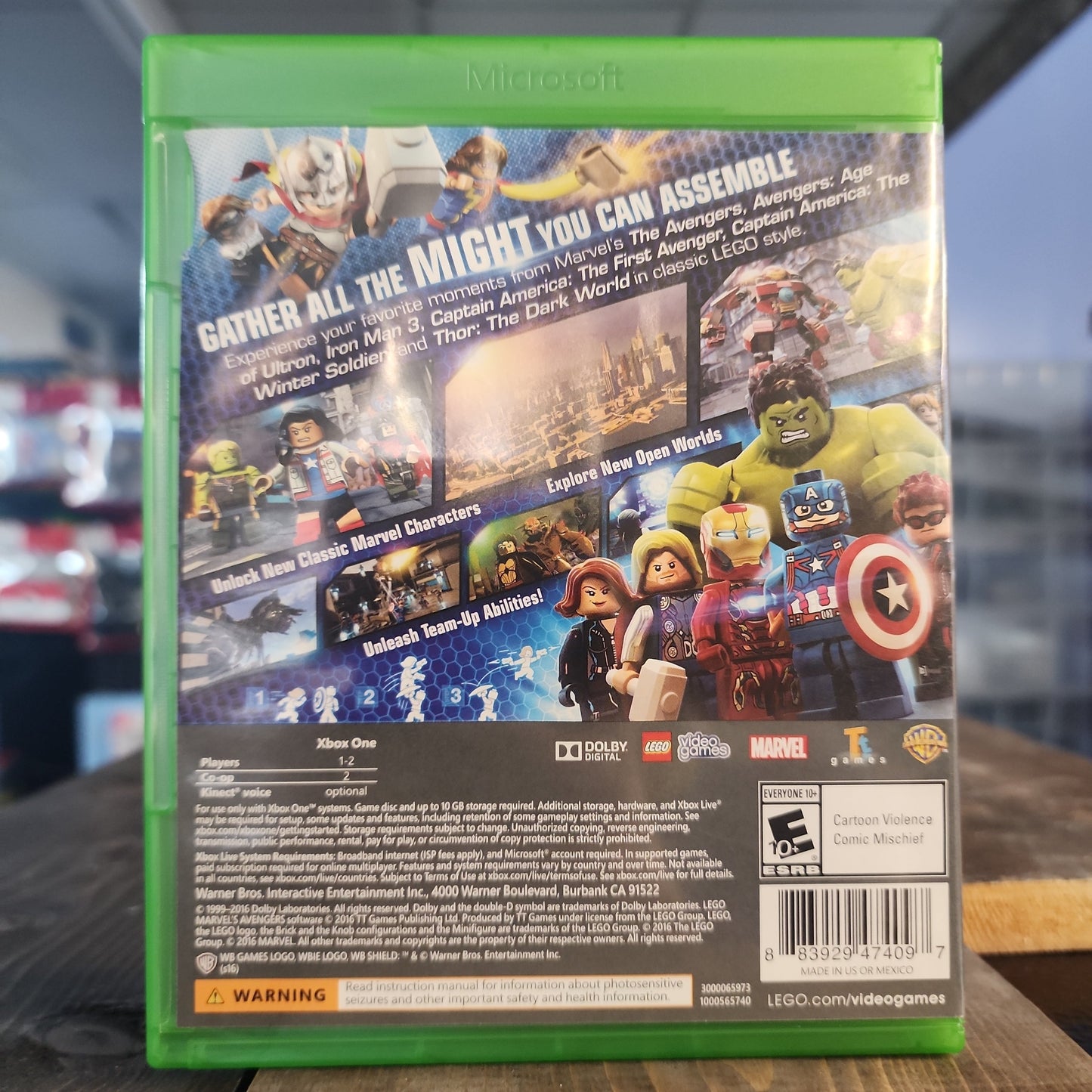 Xbox One - LEGO Marvel's Avengers Retrograde Collectibles Action, adventure, Avengers, CIB, LEGO, Marvel, Marvel Comics, Open World, Superhero, Traveller's Ta Preowned Video Game