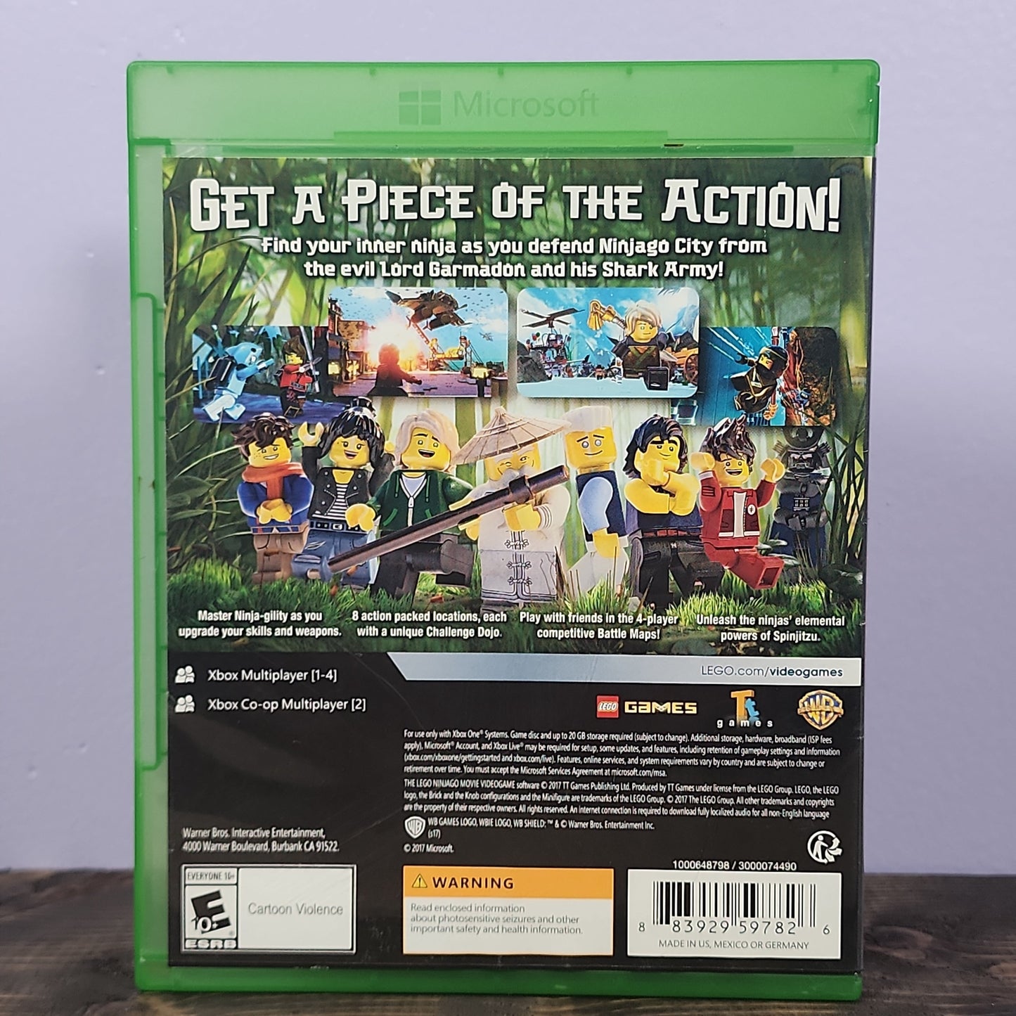 Xbox One - LEGO Ninjago Movie in Retrograde Collectibles Action, CIB, Co-op, LEGO, Multiplayer, Ninja, Traveller's Tales, TT Games, Warner Bros, Warner Bros. Preowned Video Game