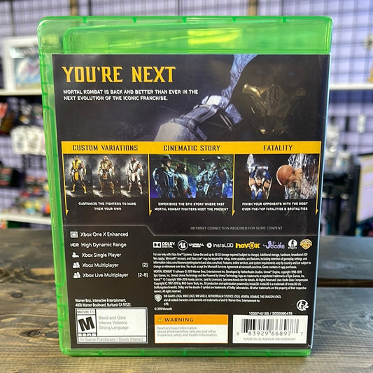Xbox One - Mortal Kombat 11 Retrograde Collectibles CIB, Fighting, Gore, Mortal Kombat, Multiplayer, Netherrealm, Violent, Warner Bros., Xbox One Preowned Video Game