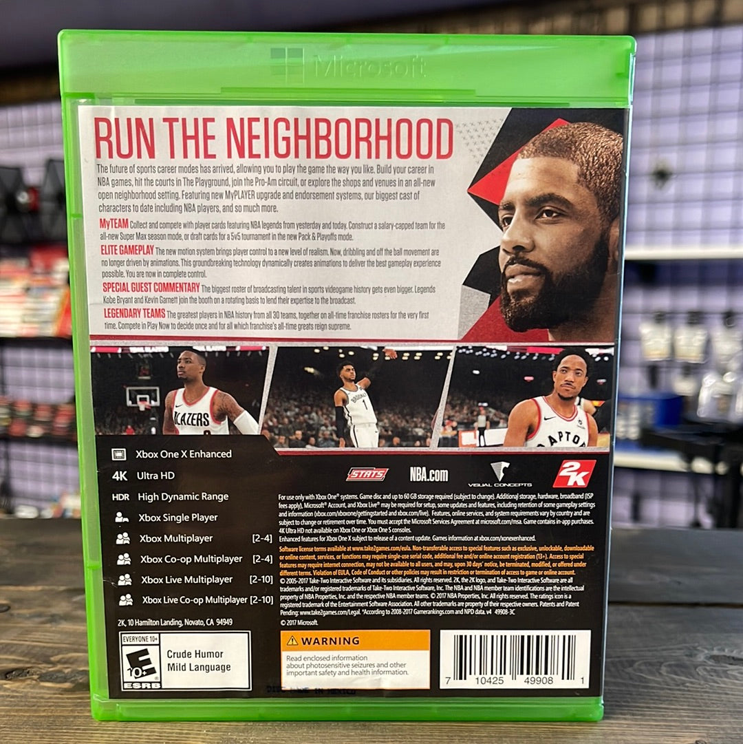Xbox One - NBA 2K18 Retrograde Collectibles 2K Games, 2K Sports, CIB, Kyrie Irving, Sports, Take-Two Interactive, Visual Concepts, Xbox One Preowned Video Game