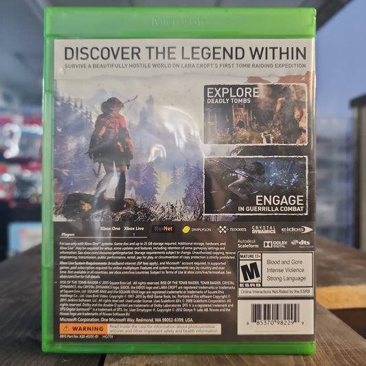 Xbox One - Rise of the Tomb Raider Retrograde Collectibles Action, adventure, CIB, Crystal Dynamics, Female Protagonist, Lara Croft, Story Rich, Tomb Raider, X Preowned Video Game