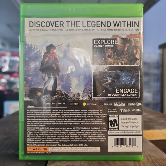 Xbox One - Rise of the Tomb Raider Retrograde Collectibles Action, adventure, CIB, Crystal Dynamics, Female Protagonist, Lara Croft, Story Rich, Tomb Raider, X Preowned Video Game 