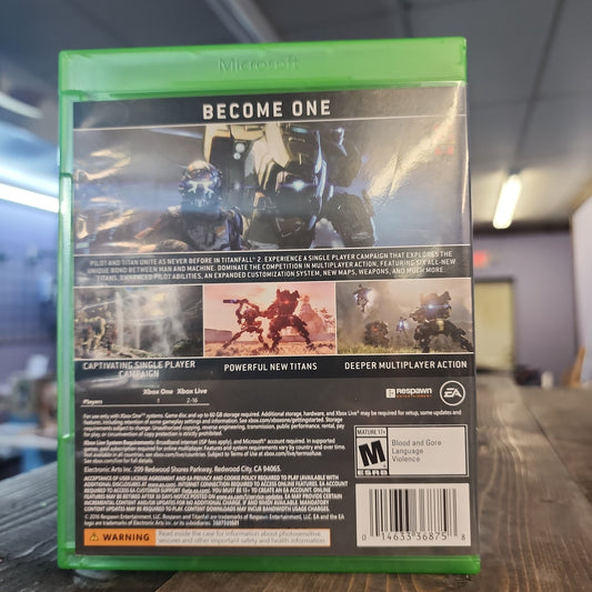 Xbox One - Titanfall 2 Retrograde Collectibles Action, CIB, EA, First Person Shooter, FPS, Mech, Mecha, Multiplayer, Respawn, Respawn Entertainment Preowned Video Game 