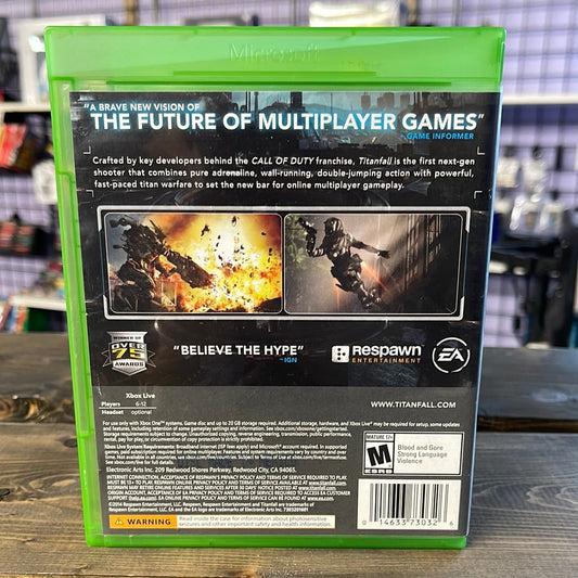 Xbox One - Titanfall Retrograde Collectibles Action, CIB, EA, First Person Shooter, FPS, Mech, Mecha, Respawn, Respawn Entertainment, Titanfall,  Preowned Video Game
