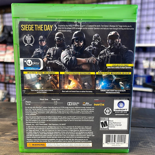 Xbox One - Tom Clancy's Rainbow Six: Siege Retrograde Collectibles CIB, Esports, First Person Shooter, FPS, Multiplayer, Tactical, Ubisoft, Ubisoft Montreal, Xbox One Preowned Video Game