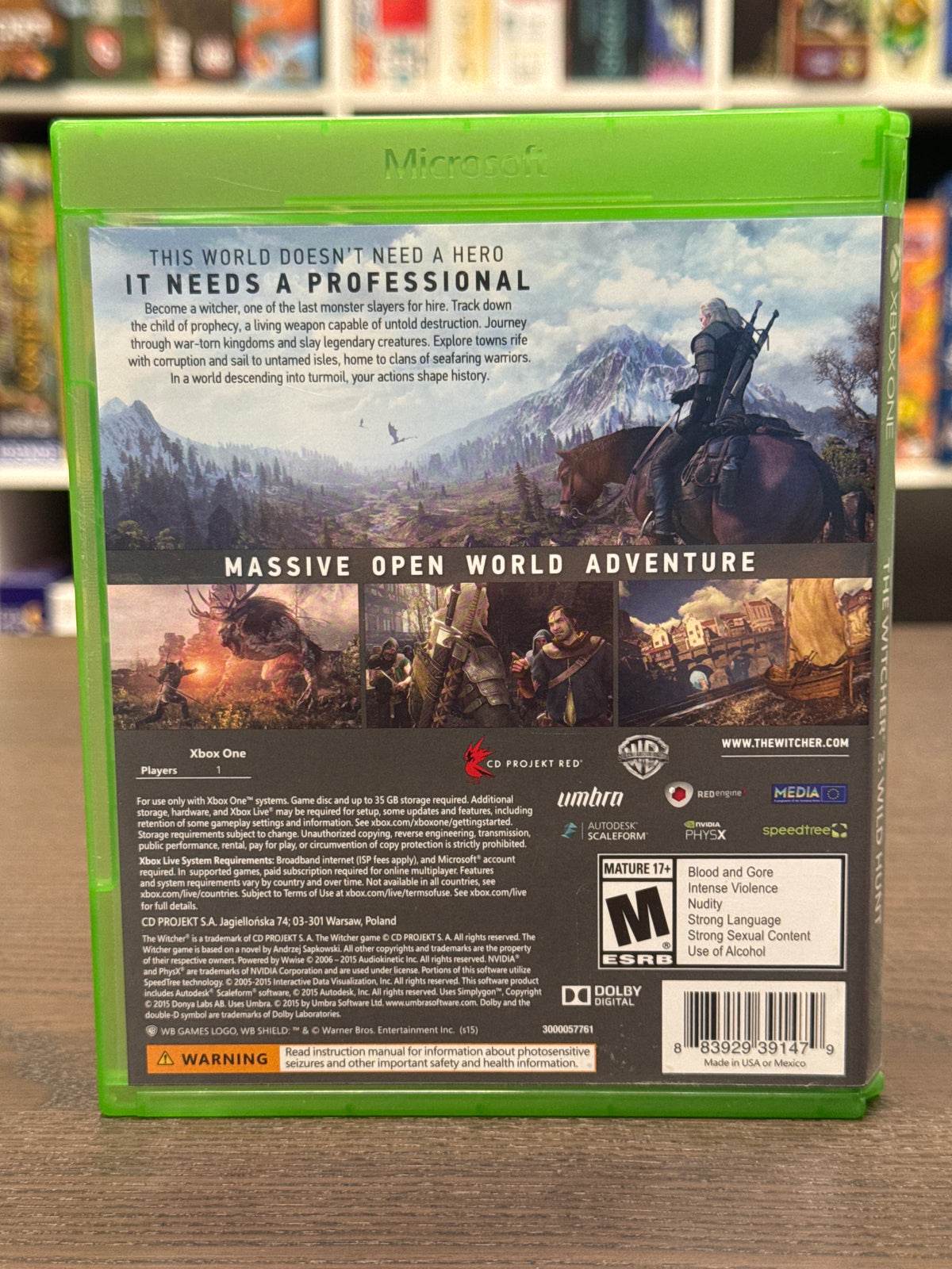 Xbox One - The Witcher III Wild Hunt