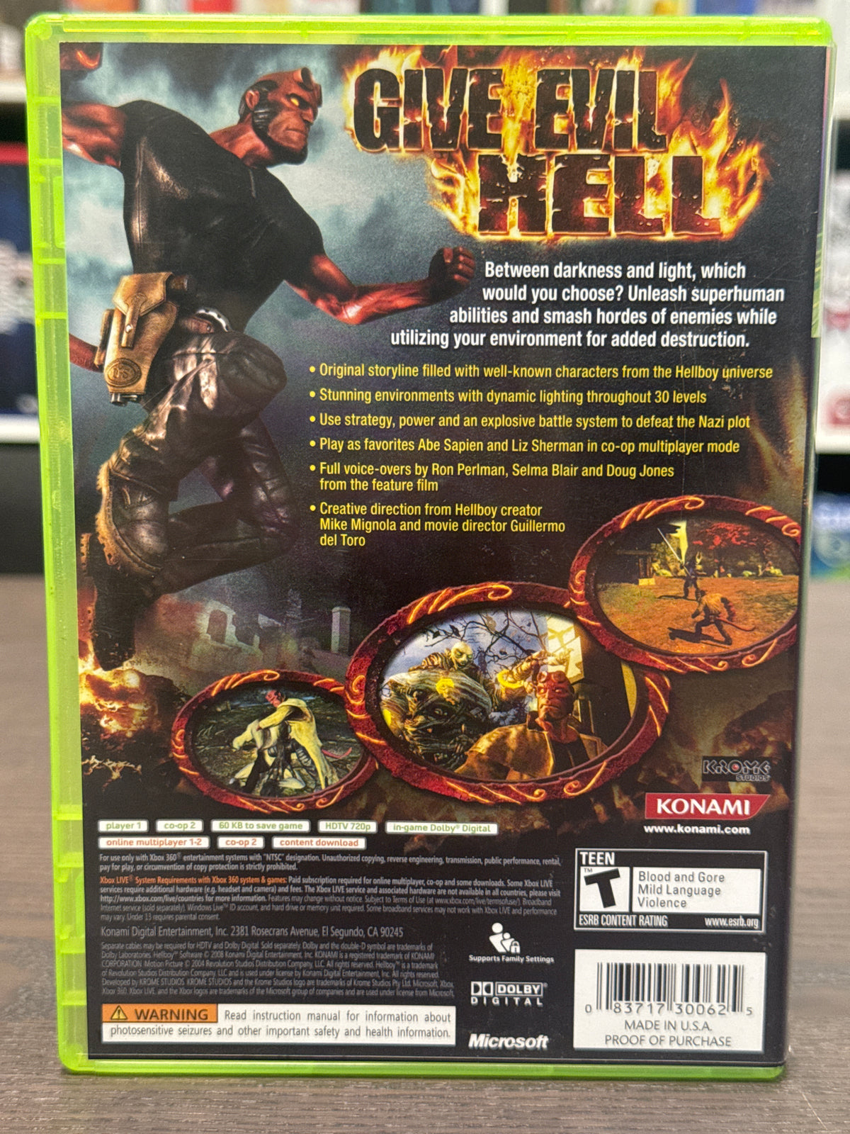 Xbox 360 - Hellboy The Science Of Evil